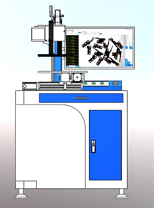 XY雙軸(單)平臺側裝偽同軸視覺(jué)激光打標 XY雙軸(單)平臺側裝偽同軸視覺(jué)激光打標