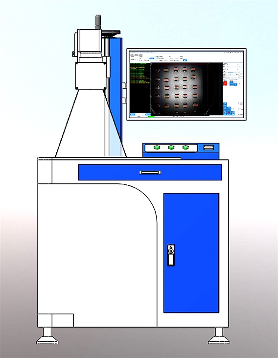 大幅面視覺(jué)打標偽同軸柜臺立柱式 大幅面視覺(jué)打標偽同軸柜臺立柱式